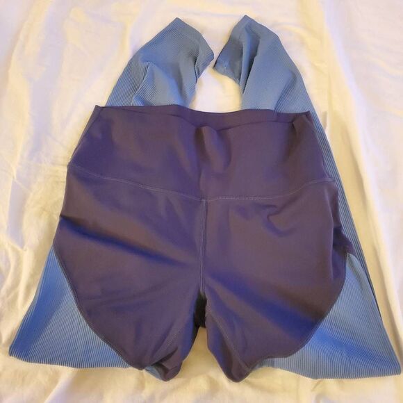 Zyia Active Storm Parallel Luxe Ribbed Ruched Legging Size 8/10 - Picture 1 of 11